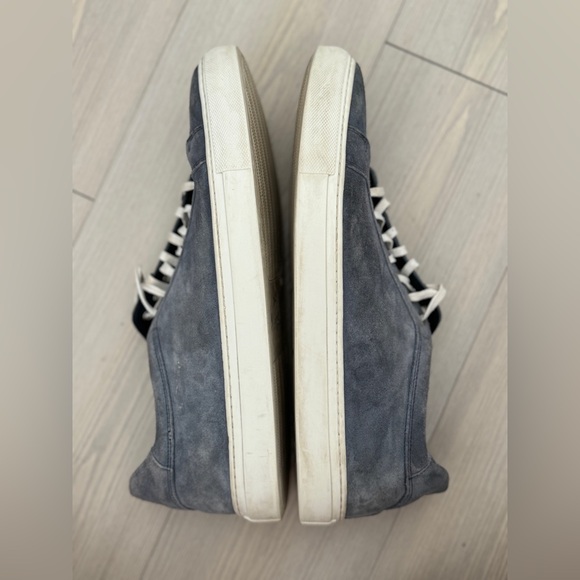 H.S. Trask Rigby Denim Italian Suede Low Top Sneakers Size 12 - Picture 10 of 14